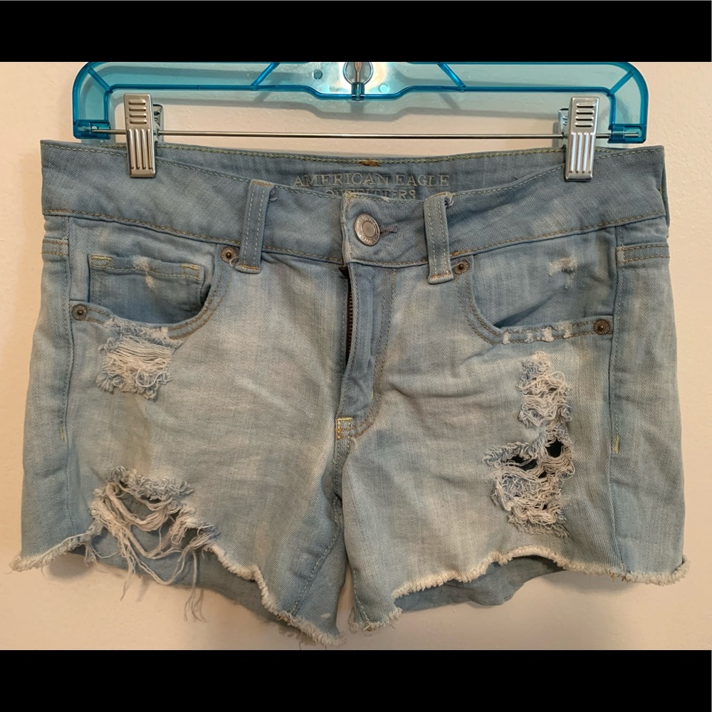 American Eagle Torn Jean Shorts
